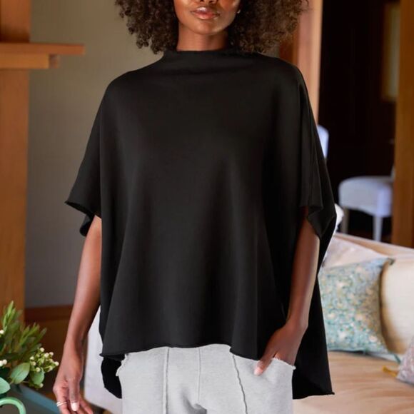 New Frank & Eileen AUDREY Capelet  ROYAL BLUE One Size Cotton - Picture 2 of 15